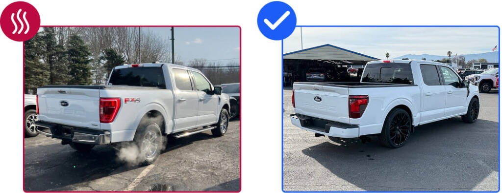 8 Mistakes to Avoid When Photographing Dealership Inventory - Exhaust